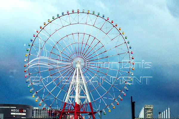 front of big Ferris wheel