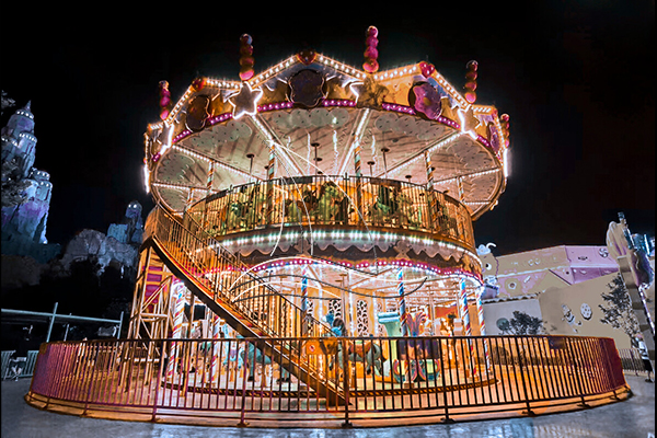 double decker carousel for sale available for amusement parks, theme parks, mall